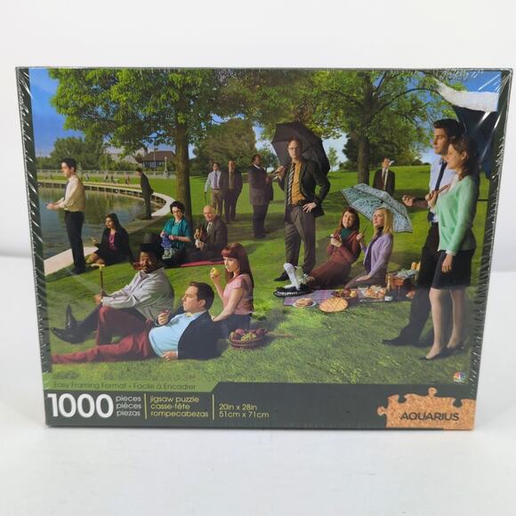 NEW The Office Sunday Afternoon 1000 Piece Jigsaw Puzzle by Aquarius 20" x 28" S - Picture 1 of 7